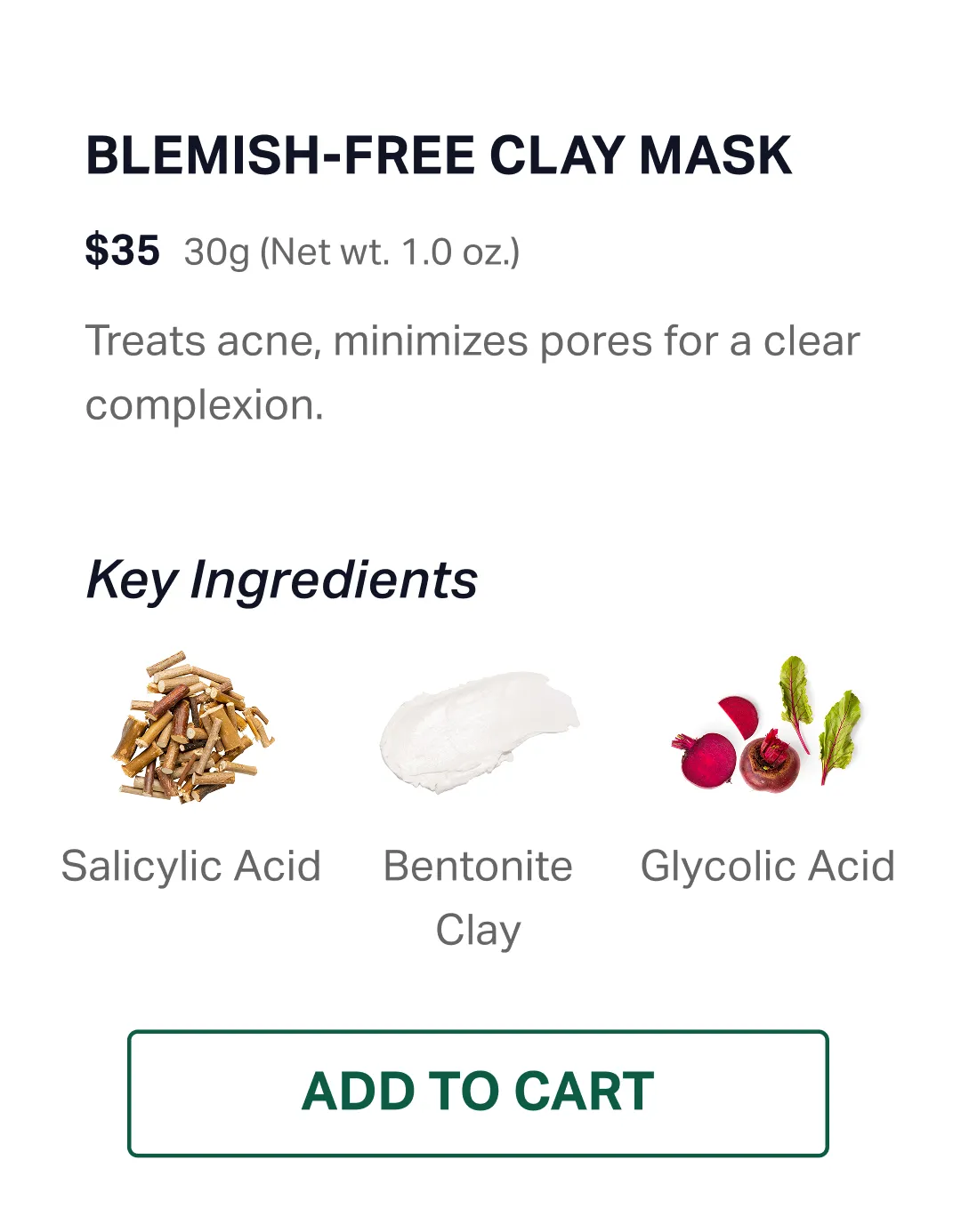 Purifying Blemish-free Clay Mask