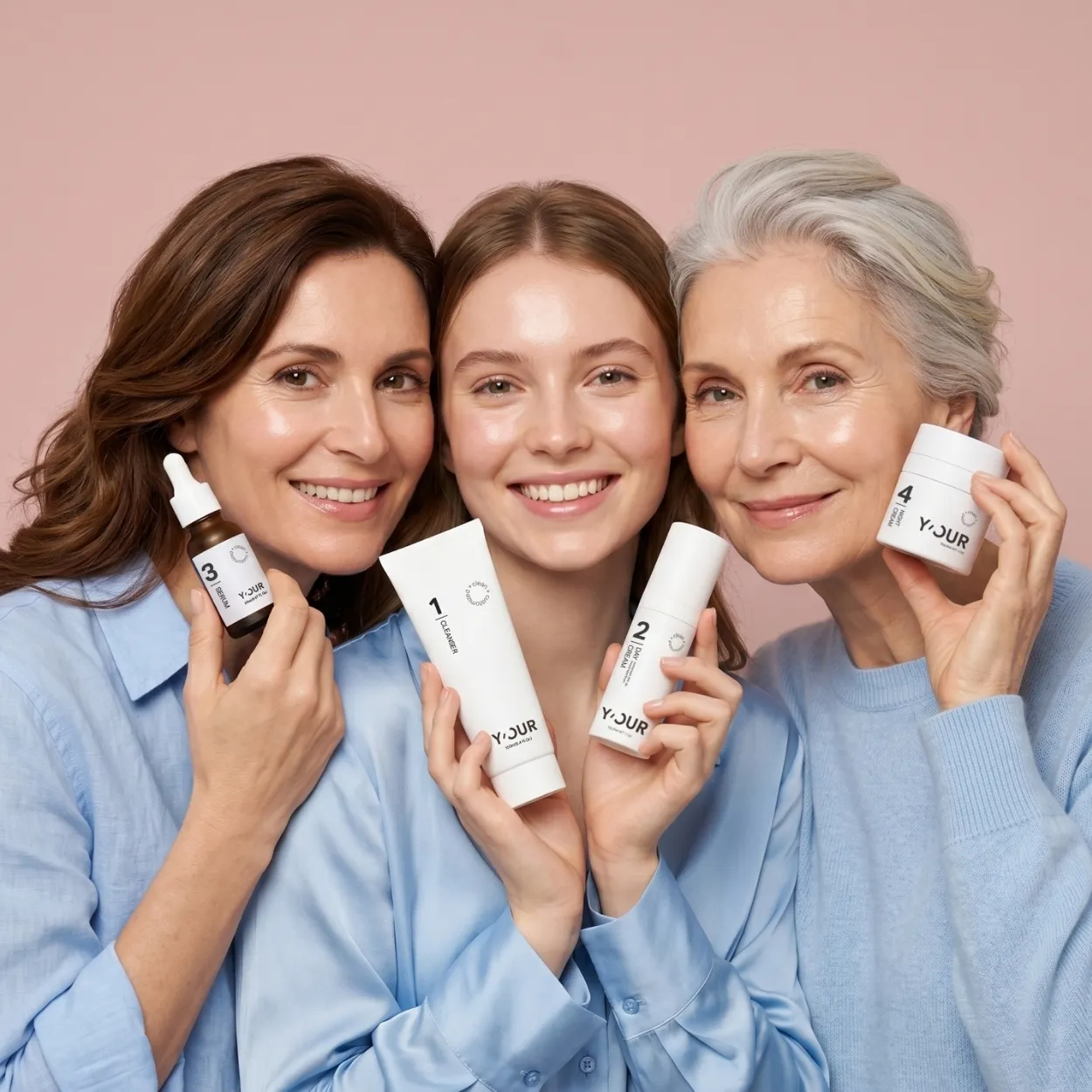 Y'OUR 4-step personalized skincare curated to your unique skin's needs