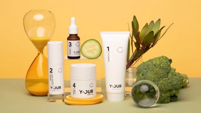 Y'OUR 4-step personalized skincare curated to your unique skin's needs